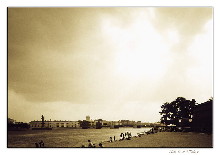 photo "Strelka Vasileuskogo ostrova" tags: architecture, landscape, clouds