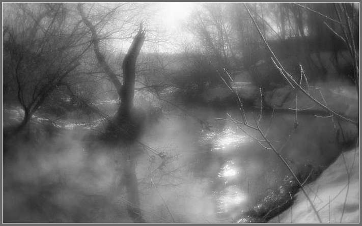 photo "February motives - patches of light on water" tags: landscape, water, winter