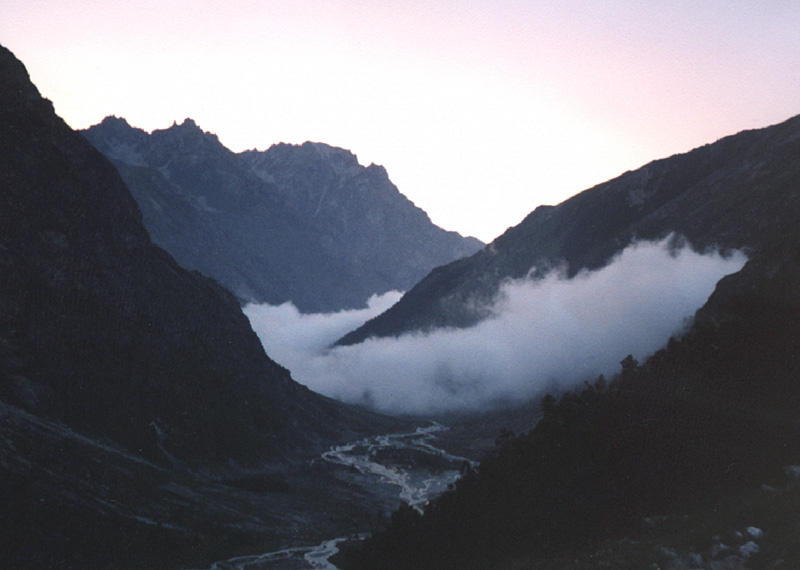 photo "White snake (2)" tags: landscape, mountains, sunset