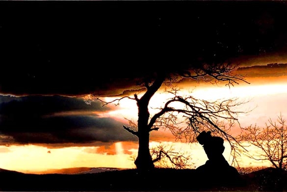 photo "* Dark thoughts...*" tags: landscape, mountains, sunset