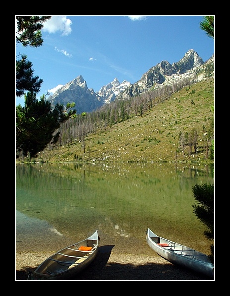 photo "Boating in Grand Teton" tags: landscape, mountains, water