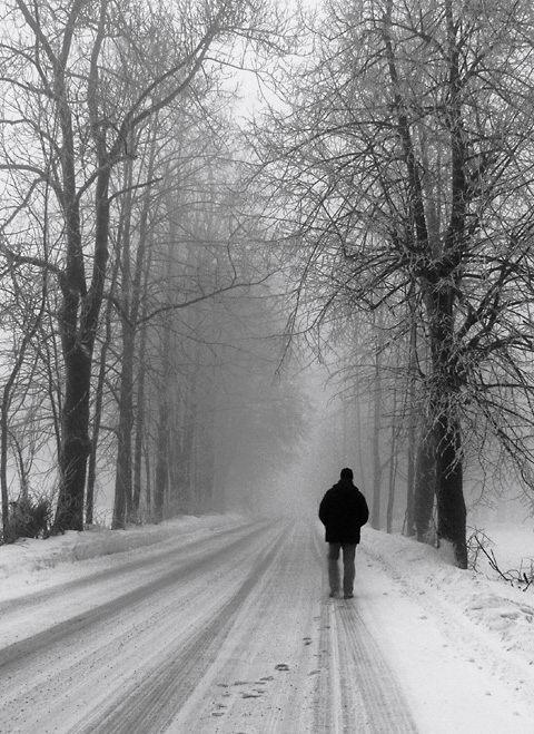 photo "Wandering" tags: portrait, black&white, man