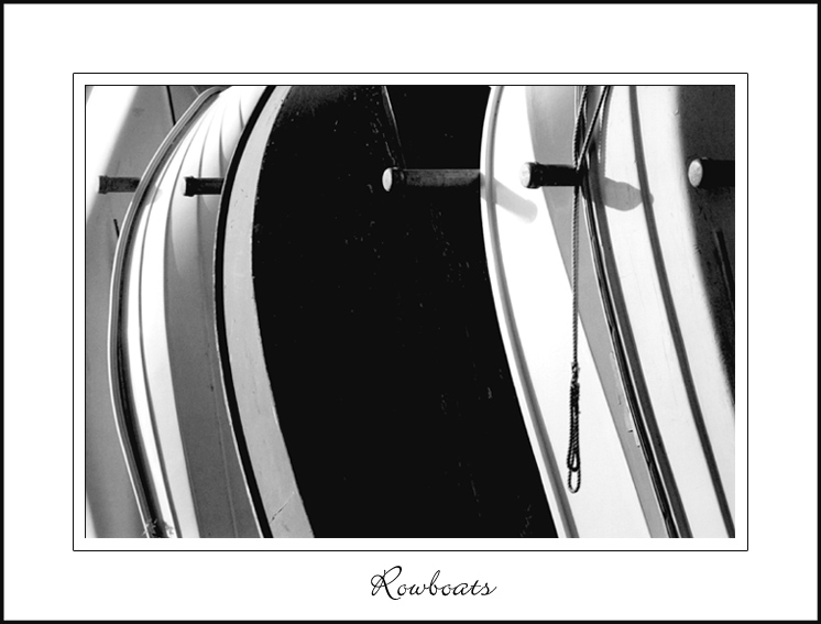 photo "Rowboats" tags: still life, black&white, 