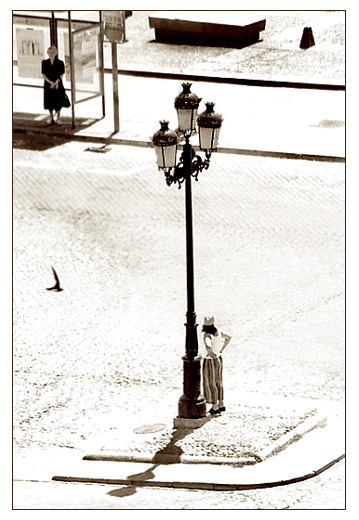 photo "Duel expectation" tags: black&white, genre, 