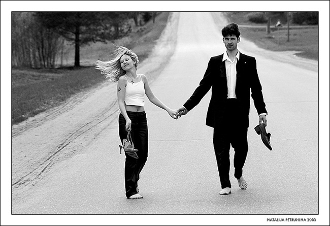photo "On The Road #2" tags: black&white, portrait, 
