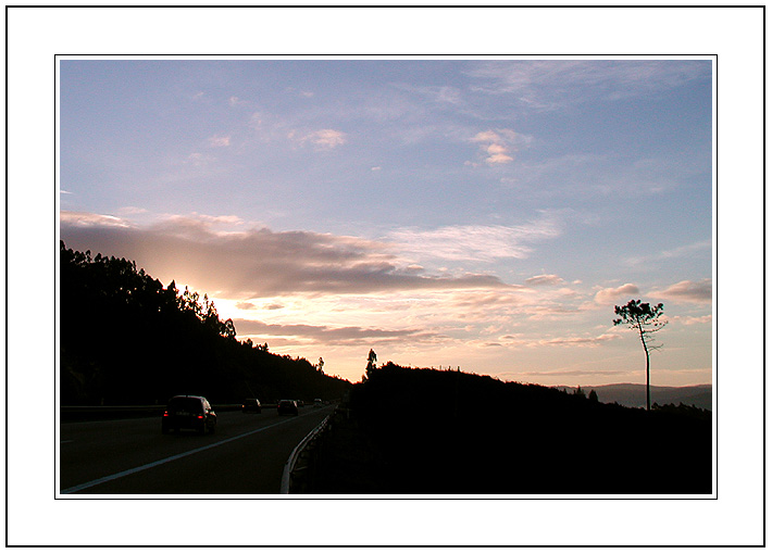 фото "Highway A4 - To the Sunrise" метки: пейзаж, закат