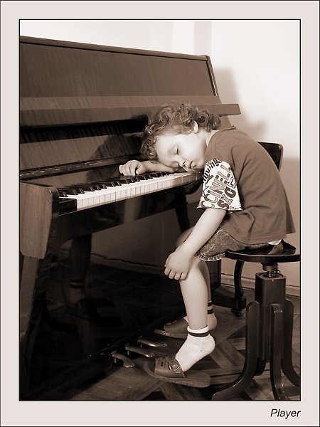photo "The Lesson of music" tags: portrait, genre, children