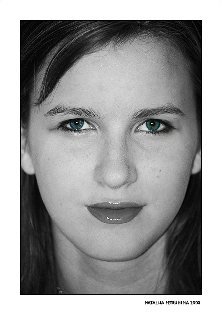фото "Eyes The Colour of Jeans" метки: портрет, черно-белые, женщина