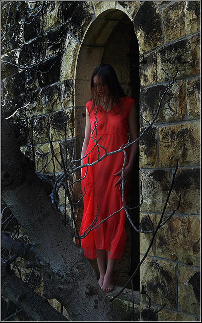 photo "In Red" tags: portrait, abstract, woman