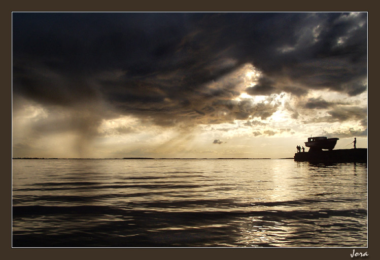 photo "Birth of a thunder-storm" tags: landscape, clouds, sunset