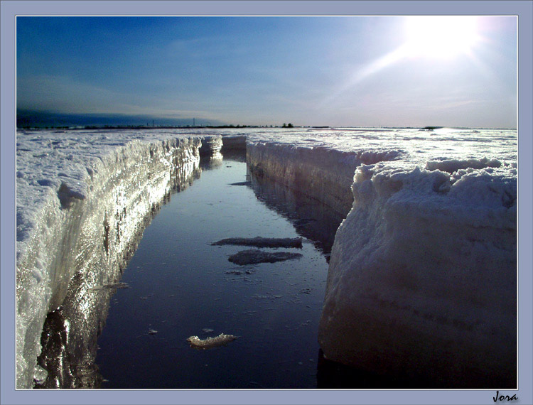 photo "It not North Pole :-)" tags: landscape, sunset, water