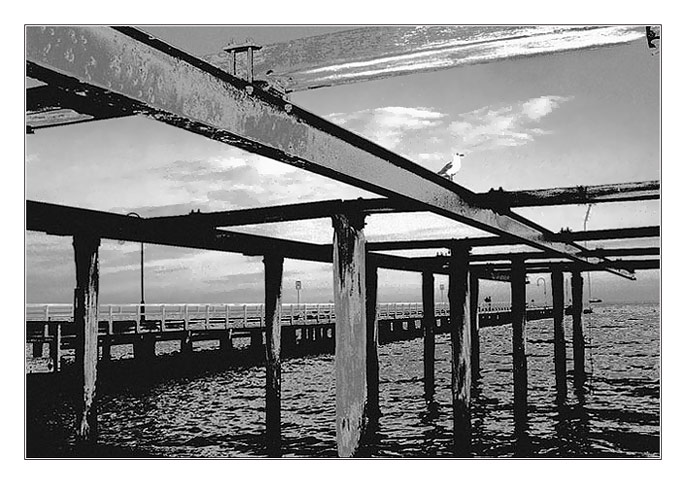 photo "Mooring" tags: black&white, 