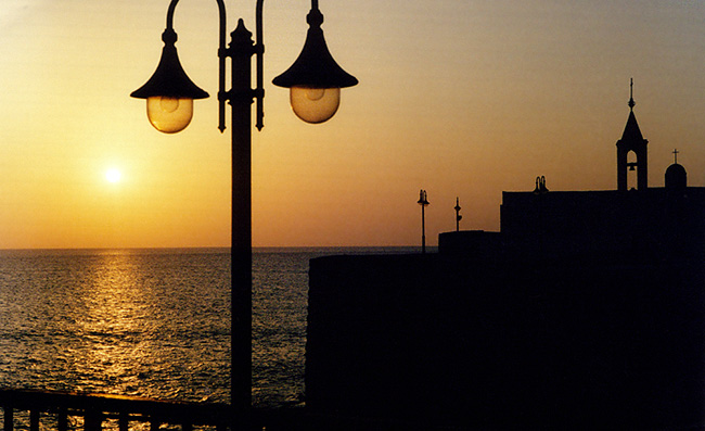 photo "Sunset in Acco Old Town" tags: misc., 