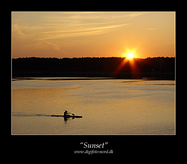 photo "Sunset over Egholm II" tags: landscape, summer, sunset