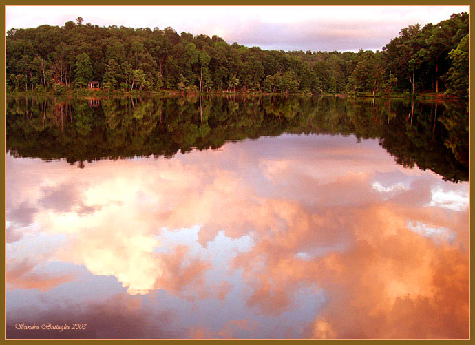 photo "Floating" tags: landscape, clouds, water