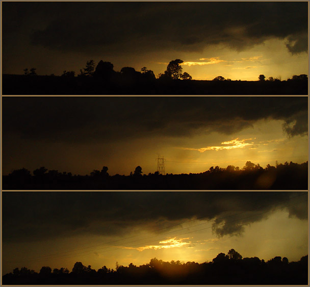 photo "Three conditions of the sky before a thunder-storm" tags: landscape, clouds