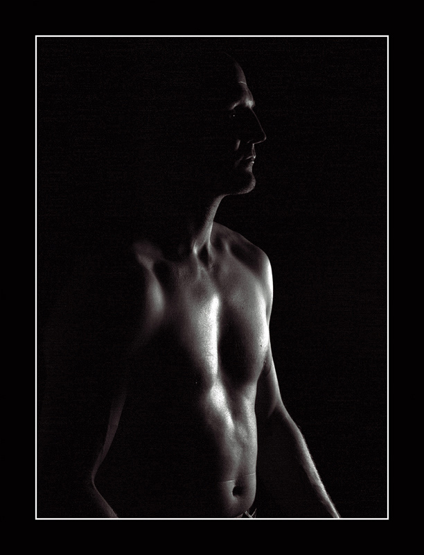 photo "... male silhouette ..." tags: black&white, 
