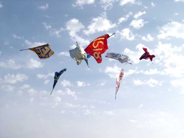 фото "Flags of Gubbio" метки: путешествия, фотомонтаж, Европа