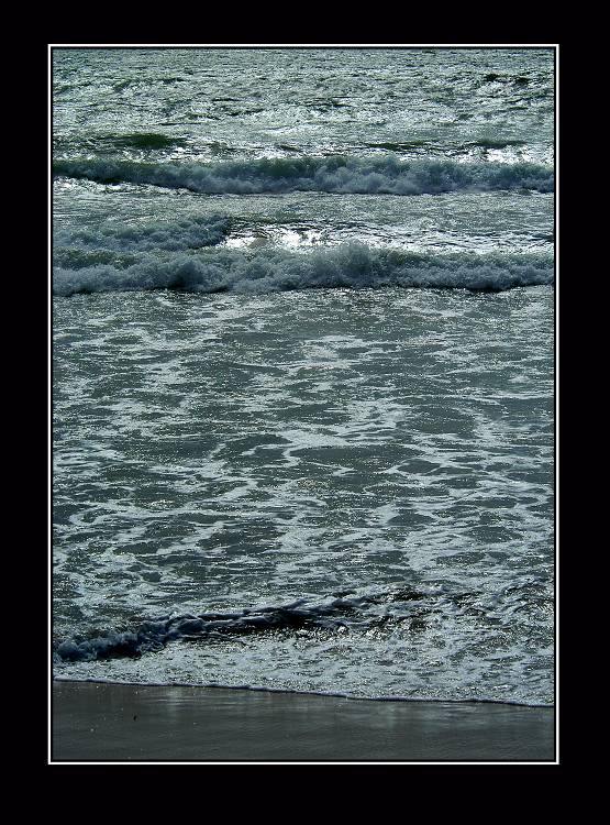 фото "Silver ocean. Black sand." метки: пейзаж, вода