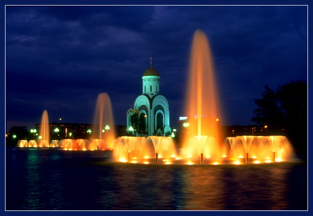 photo "Fountains" tags: landscape, architecture, night