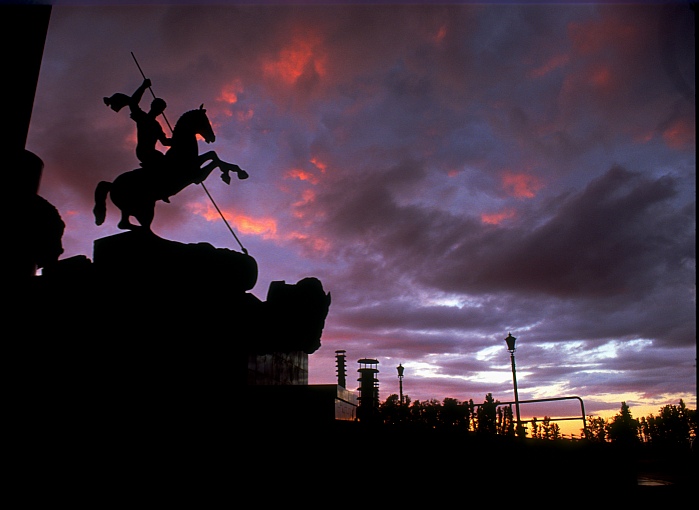 photo "Park Pobedy (Vicktory Park, Moscow)" tags: architecture, landscape, sunset