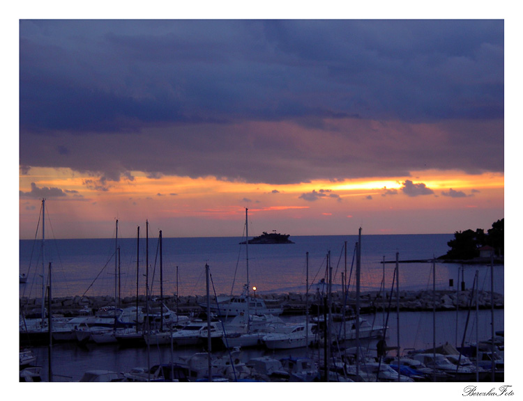 photo "" Silent harbour "" tags: landscape, sunset, water