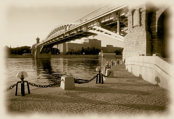 фото "Пушкинский Мост" метки: архитектура, черно-белые, пейзаж, 