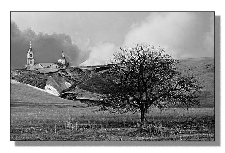 фото "Все, что осталось...." метки: пейзаж, черно-белые, 