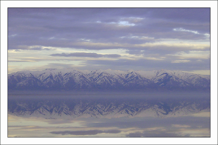 photo "About the Symmetry in the Nature" tags: landscape, clouds, mountains