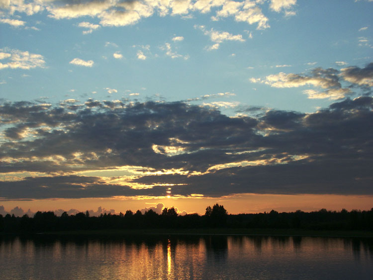 photo "The river Svir (near St-Petersburg)" tags: landscape, sunset