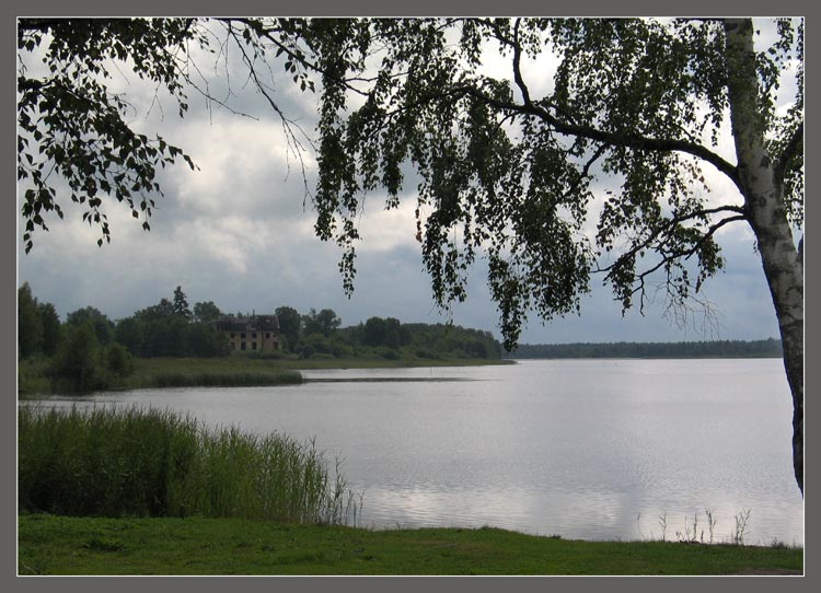 photo "The left house" tags: landscape, forest, water