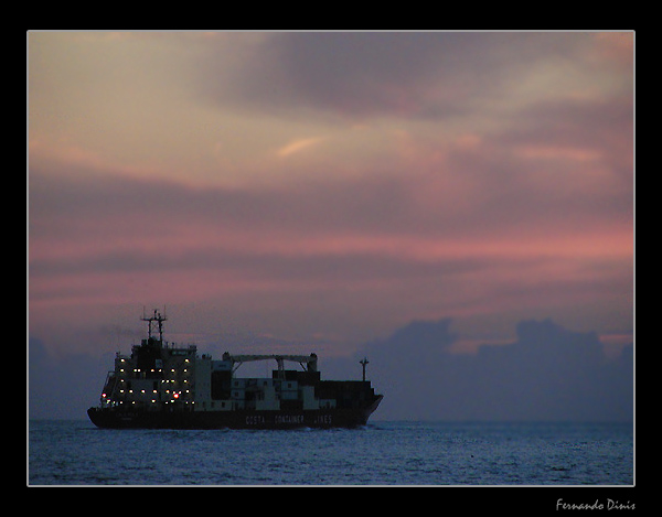 photo "Departure" tags: landscape, sunset, water