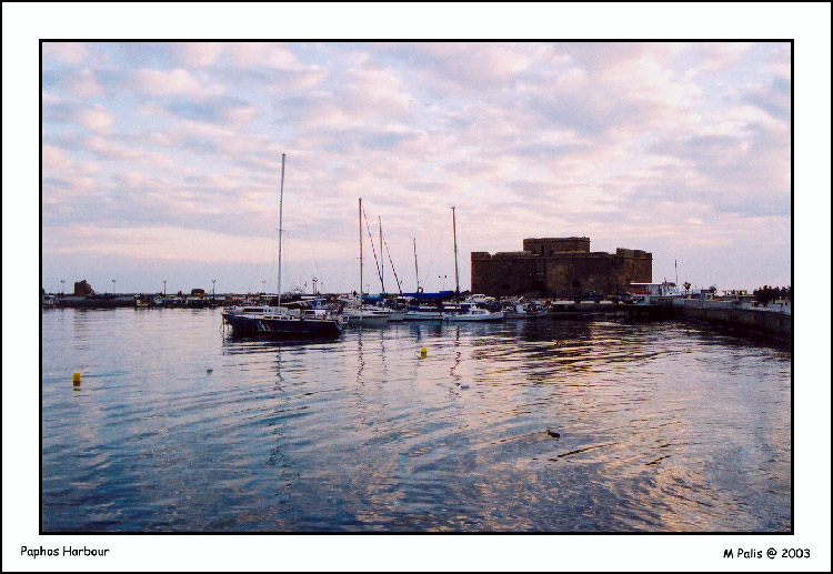 photo "Paphos Port - CYPRUS" tags: landscape, sunset, water