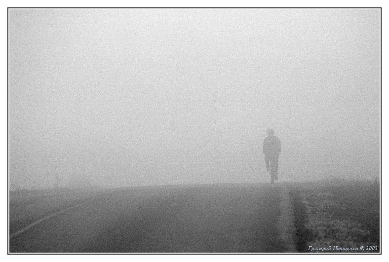 photo "Disappearing in a fog" tags: landscape, genre, summer