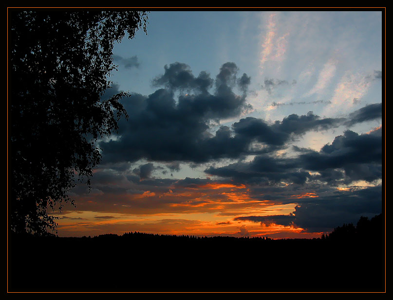 фото "Подмосковные вечера" метки: пейзаж, закат, облака