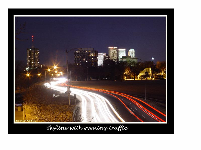 фото "Skyline and traffic." метки: архитектура, пейзаж, ночь