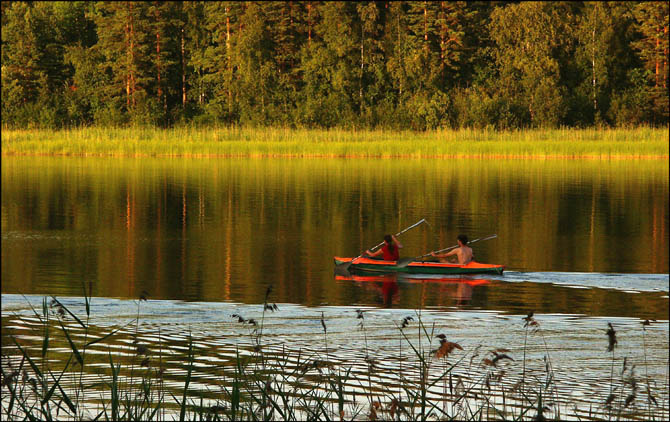 photo "Between islands of Ladoga-1" tags: landscape, summer, water