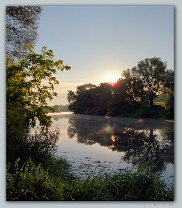 photo "Morning on the river Pahre" tags: landscape, sunset, water