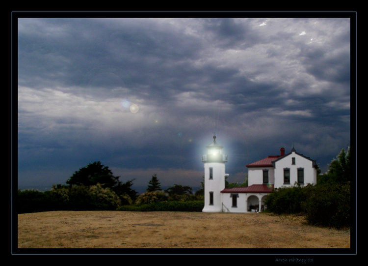 photo "Ft Casey lighthouse (rendered)" tags: montage, genre, 