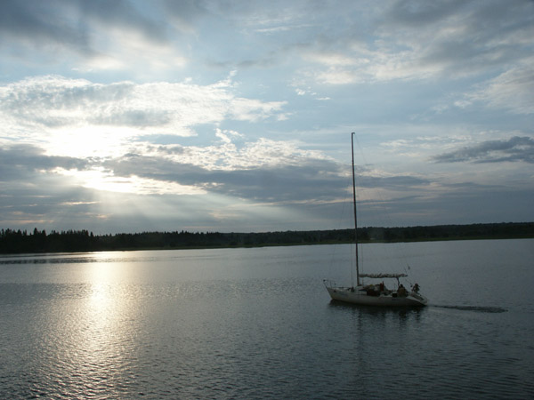 photo "On rising" tags: landscape, sunset, water