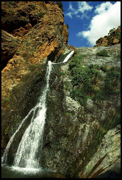 photo "Mountain waterfall" tags: landscape, mountains, water