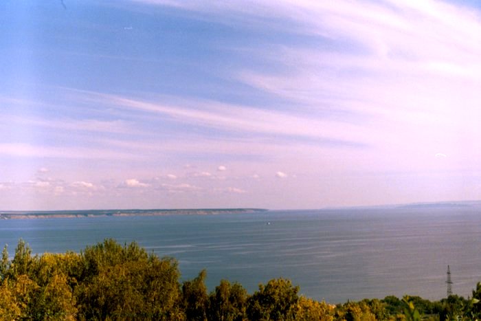 photo "The View to the Volga-river from the Venets Hill" tags: landscape, clouds, water