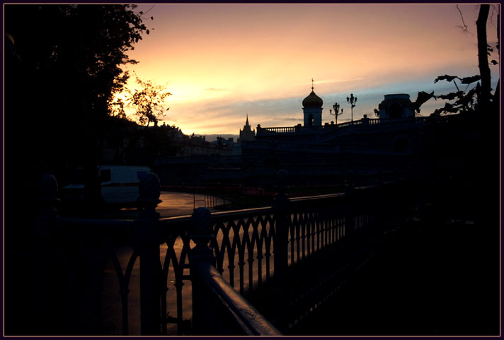 фото "Moscow Sunset. I." метки: архитектура, пейзаж, закат