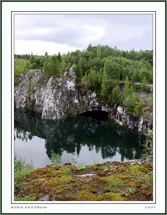 photo "Deserted opencast-2" tags: landscape, forest, water