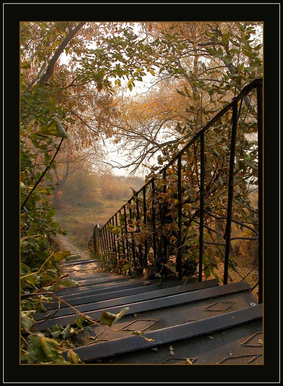 фото "old iron stairway" метки: разное, пейзаж, осень