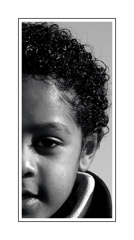 photo "Half" tags: black&white, portrait, children