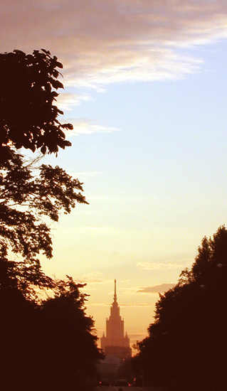 photo "Gold veil of evening" tags: architecture, landscape, sunset