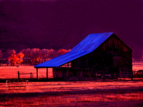 photo "Barn at dusk" tags: travel, nature, North America