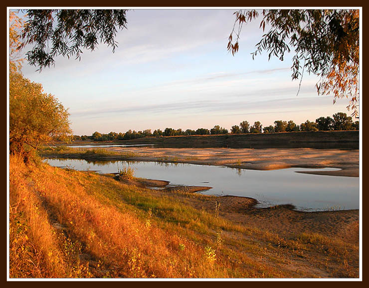 photo "October morning" tags: landscape, sunset, water