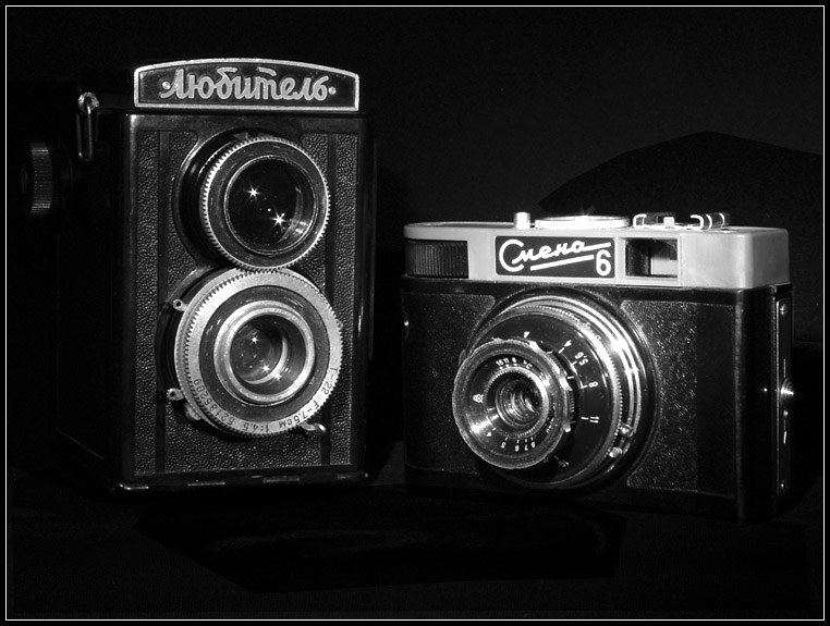 photo "Old cameras" tags: black&white, still life, 